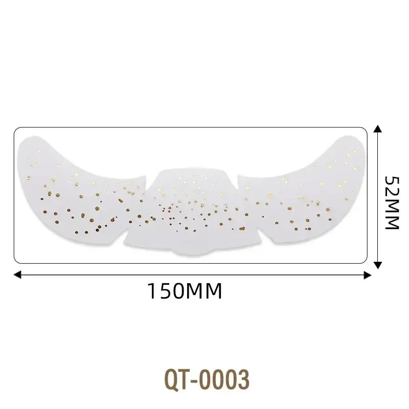 6 Sheets Hot Stamping Freckles Makeup Patches Glitter Gold Fake Freckles Temporary Tattoo Stickers for Dance Music Party Makeup