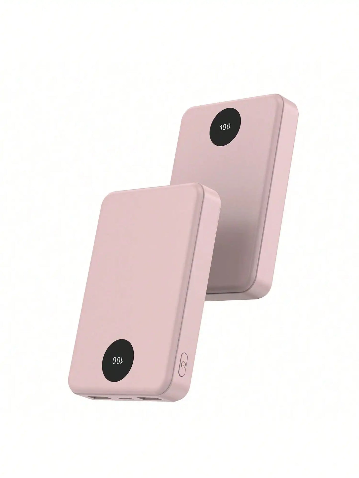 10000mAh Portable Power Bank Mobile Phone Charger, Small And Lightweight, Built-In Type-C Two-Way Charging And Discharging, Equipped With 2 USB-A Ports And Battery Level Display. Can Charge 3 Phones Simultaneously, Compatible