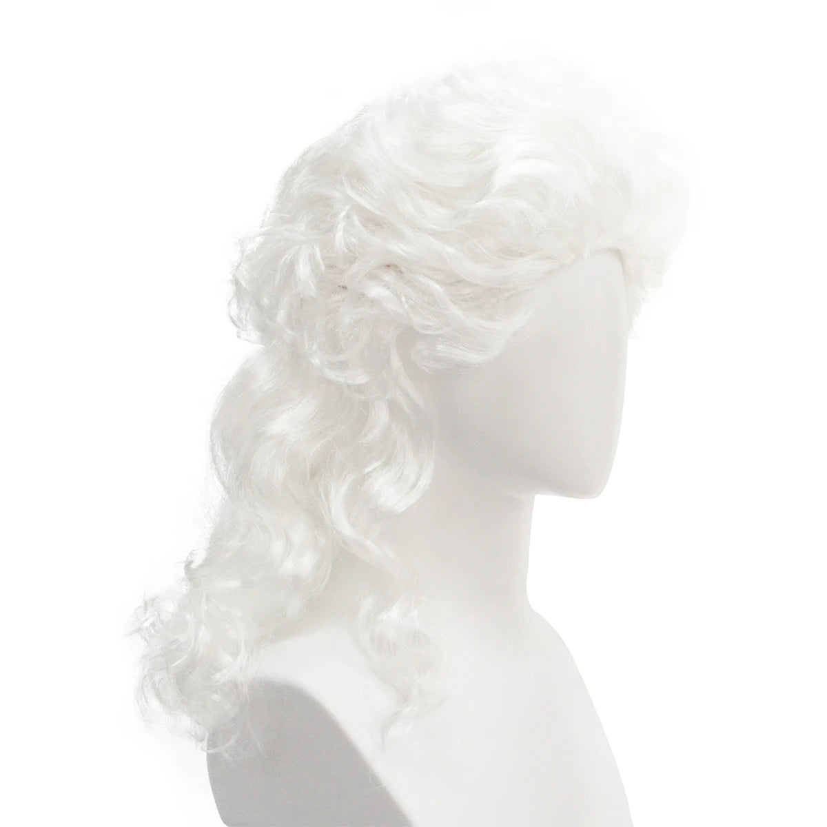 White High Quality Synthetic Fiber Heat Resistant Durable Curly Wig Baroque Court Style Big Curls Fluffy Voluminous Long Hair Adjustable Cap for Women Men Costume Cosplay Party Halloween Masquerade Theatre Stage Show Historic