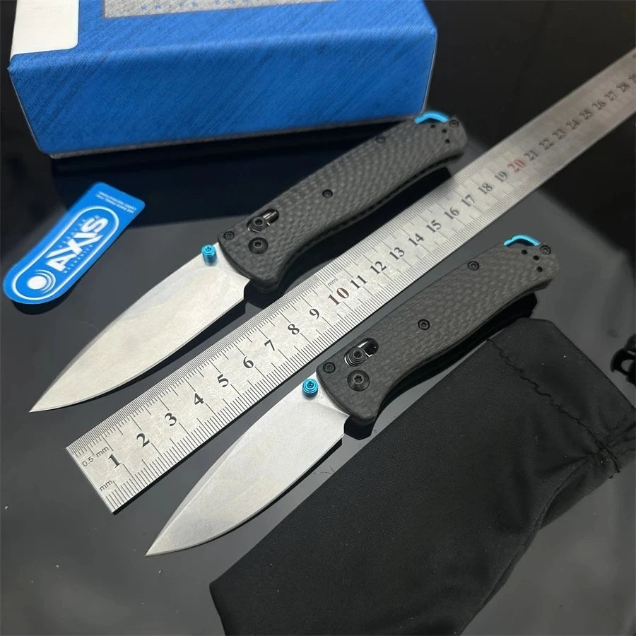 BM 535-3/533-3 Bugout AXIS Folding Knife Carbon Fiber Handles Outdoor Camping Hunting Pocket Tool with Box Christmas Gift