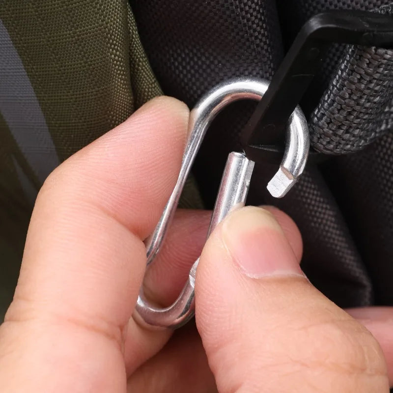 Mini Carabiner Alloy Survival Gear Camp Mountaineering Hook Outdoor Carabiner Keychain Tourist Hooks Fishing Buckle