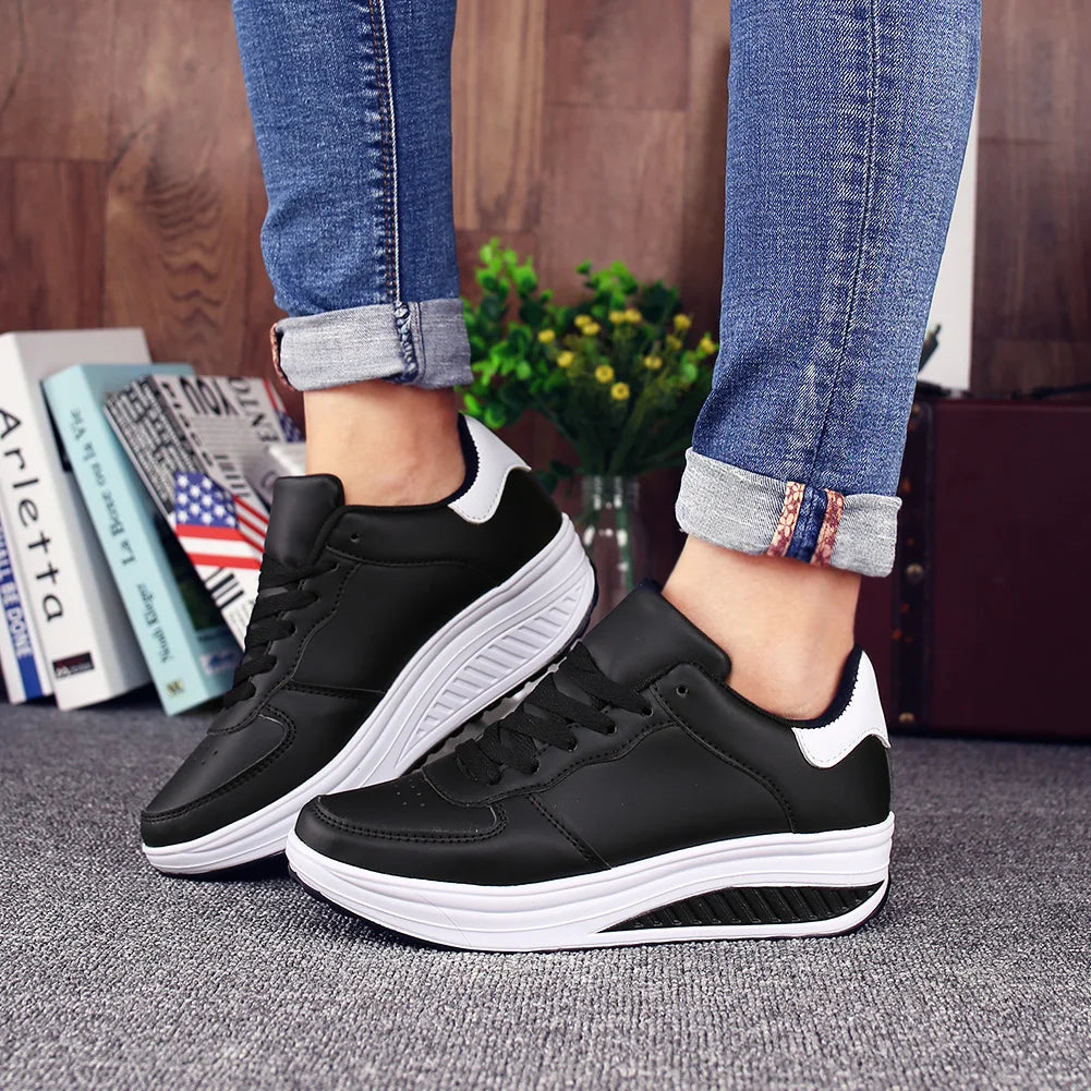 2026 New Women's Casual Shoes, Anti-Slip, Shock-Absorbing, Thick-Soled, Fashionable and Classic, Versatile, Trendy Outdoor Jogging and Street Casual Sports Shoes, Running Shoes