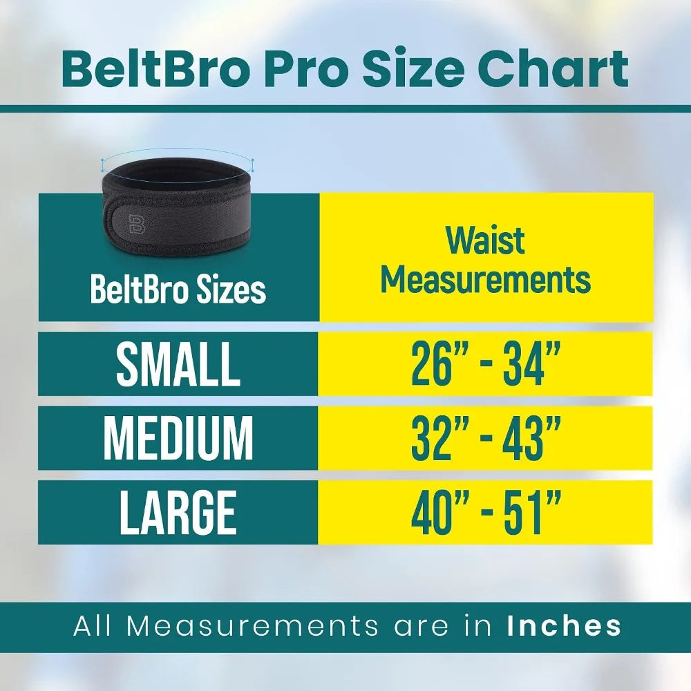 Next Generation BeltPro Buckle-Free Elastic Belt with Ultra-Soft Edge Padding - Fits 1.5 IN Belt Loops