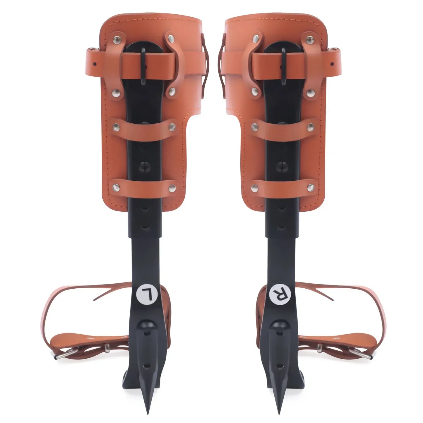 Steel Tree Climbing Spurs with Straps, Adjustable Spike Set for Hunting, Fruit Picking, and Observation