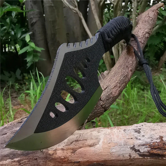 Compact Outdoor Tomahawk: Stainless Steel Blade with Non-Slip Handle, Jungle Camping Machete & Survival Multi-Tool for Life-Saving
