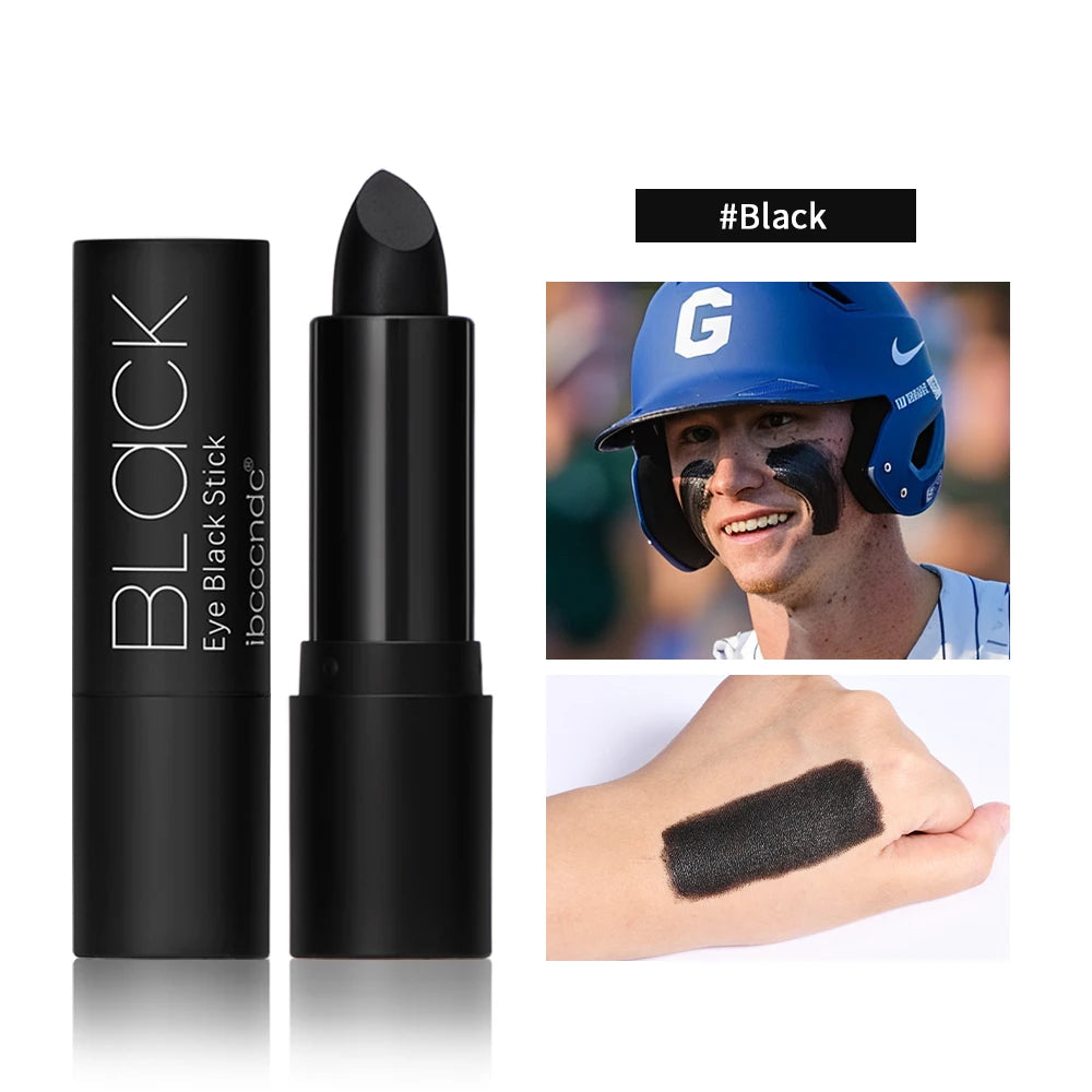 Eye Black Stick 3 Colors Halloween Face Body Paint Stick Waterproof black lipstick Football Stick Waterproof Black Party Football Face Color Game