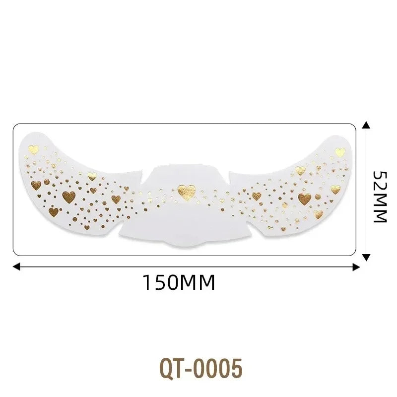 6 Sheets Hot Stamping Freckles Makeup Patches Glitter Gold Fake Freckles Temporary Tattoo Stickers for Dance Music Party Makeup