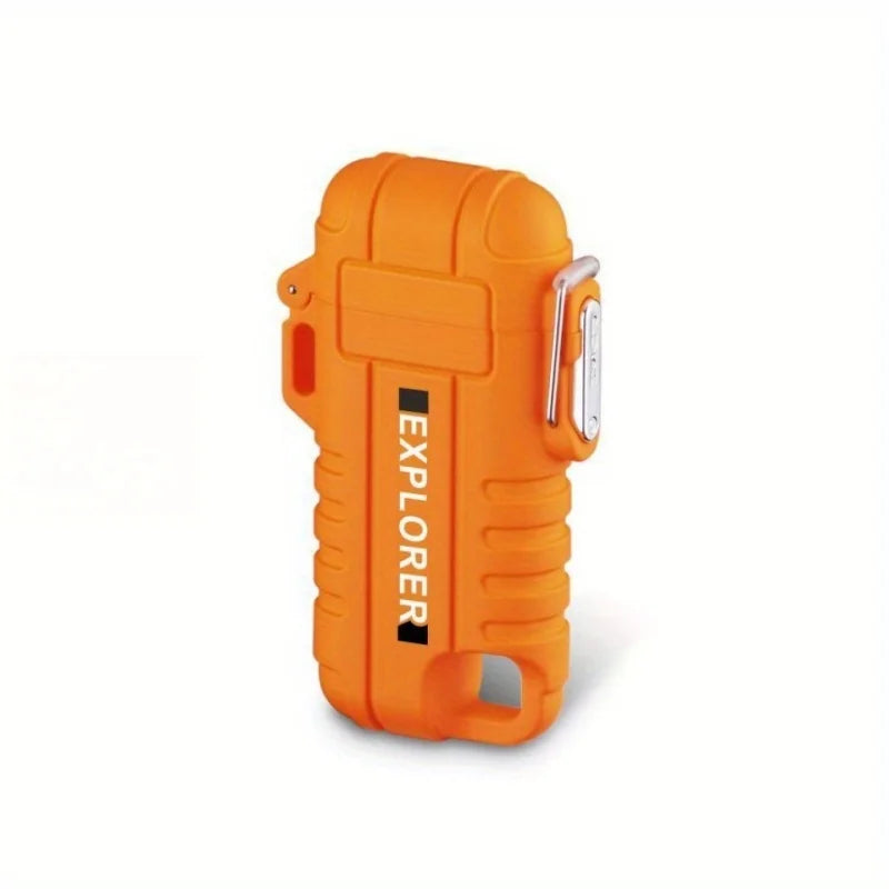 Windproof and Waterproof Pulse Plasma Flameless Arc Lighter Portable USB Rechargeable Flameless Lighter 360 °rotatable Mens Gift
