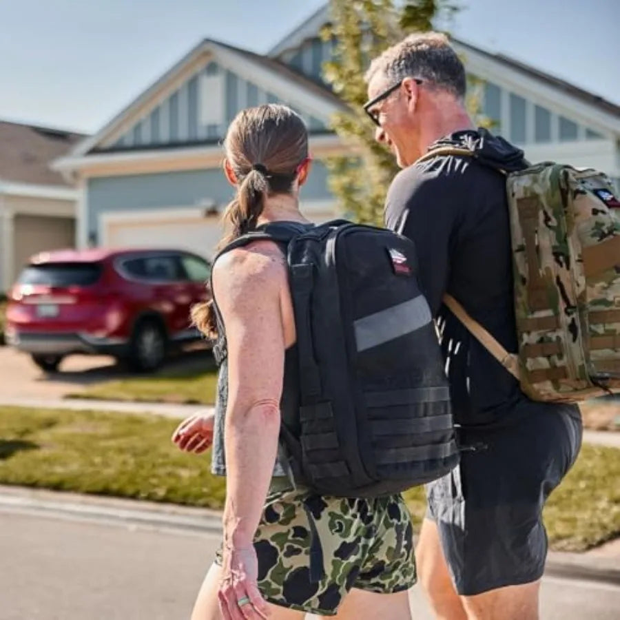 Rucker 4.0 20L Black Purpose Built Rucking Backpack Military Weight Training Rucksack with Ruck Plate Pocket and Extra Padded Straps