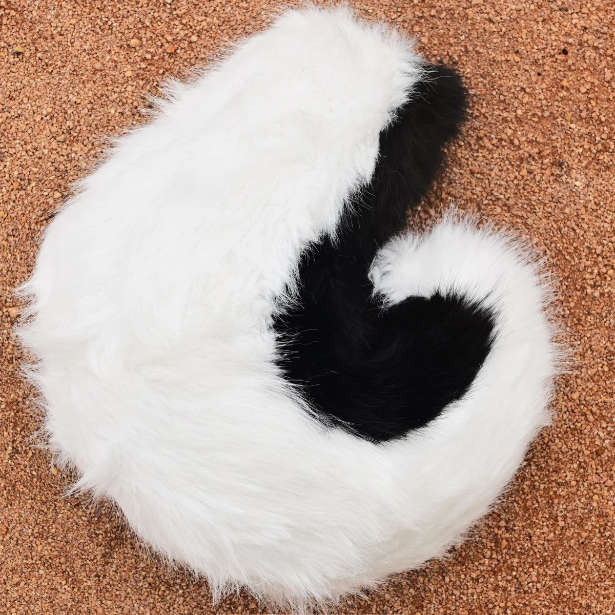 Handmade Shiba Inu Curled Tail Cosplay Furry Dog Tail Plush Fox Wolf Tail with Adjustable Waist Belt Faux Fur Fursuit Accessory for Halloween Costume Anime Rave Festival Party Props