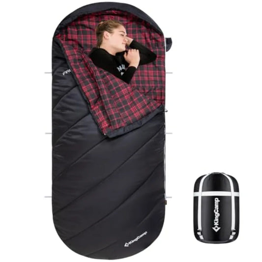 Sleeping Bag for Adults Cold Weather and Warm Extra Wide Big and Tall XL Portable Waterproof Flannel Sleeping Bags Essentials