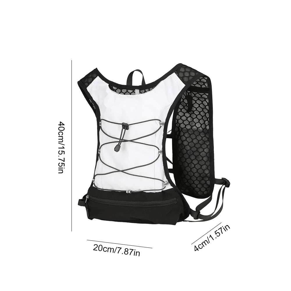 Outdoor Trail Running Ultralight Backpack Running Hydration Vest Breathable Marathon Running Backpack Bicycle Bag for Marathon