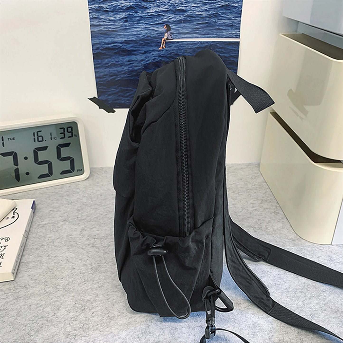 Lightweight Crossbody Backpack for Women Men Casual Funny Pack for Hiking Camping Travel - Small Sling Back Bag