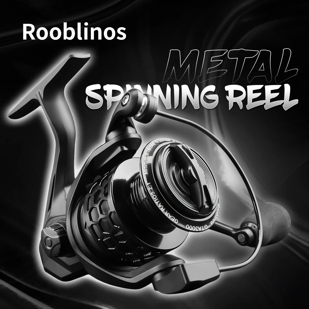 ROOBLINOS Spinning Reel 1000-7000 Series Metal Universal Reel for Freshwater Sea Fishing Reel