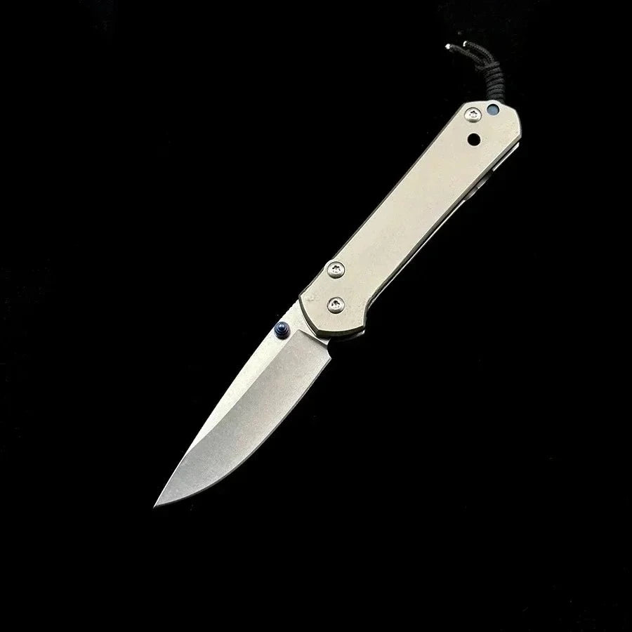 Titanium Alloy Folding Knife Hardened D2 Steel Blade Vehicle Window Breaker Rescue Tool Hiking Equipment Field Survival Knife