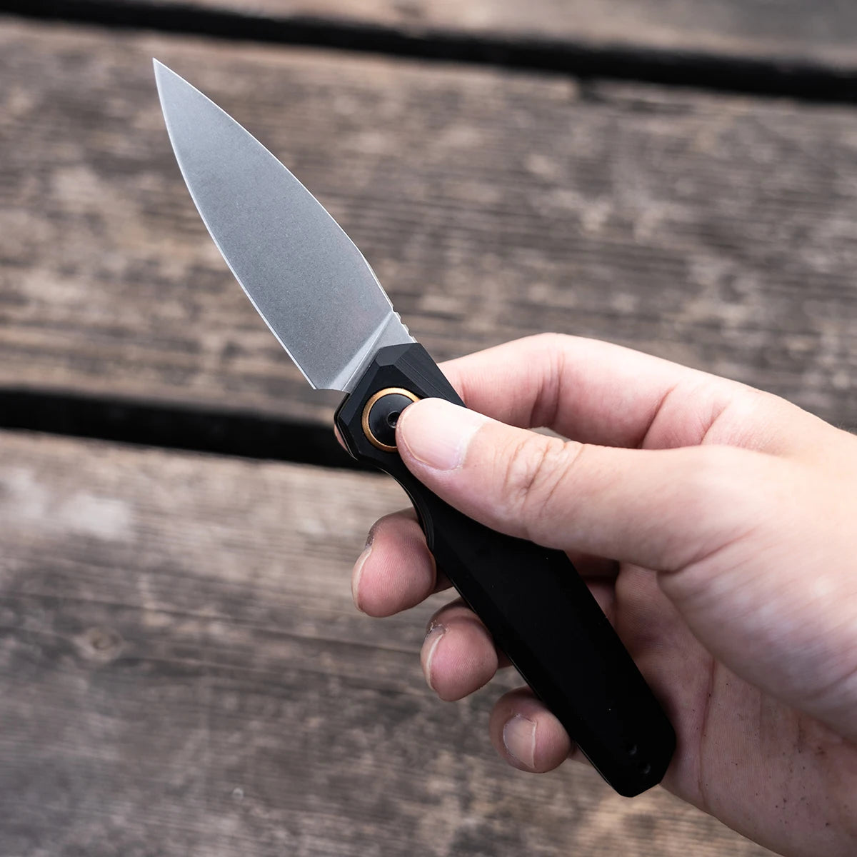 3-inch Folding Pocket Knife CPM-154 Steel Blade Aluminum Handle with Pocket Clip for Outdoor Camping And Everyday Carry