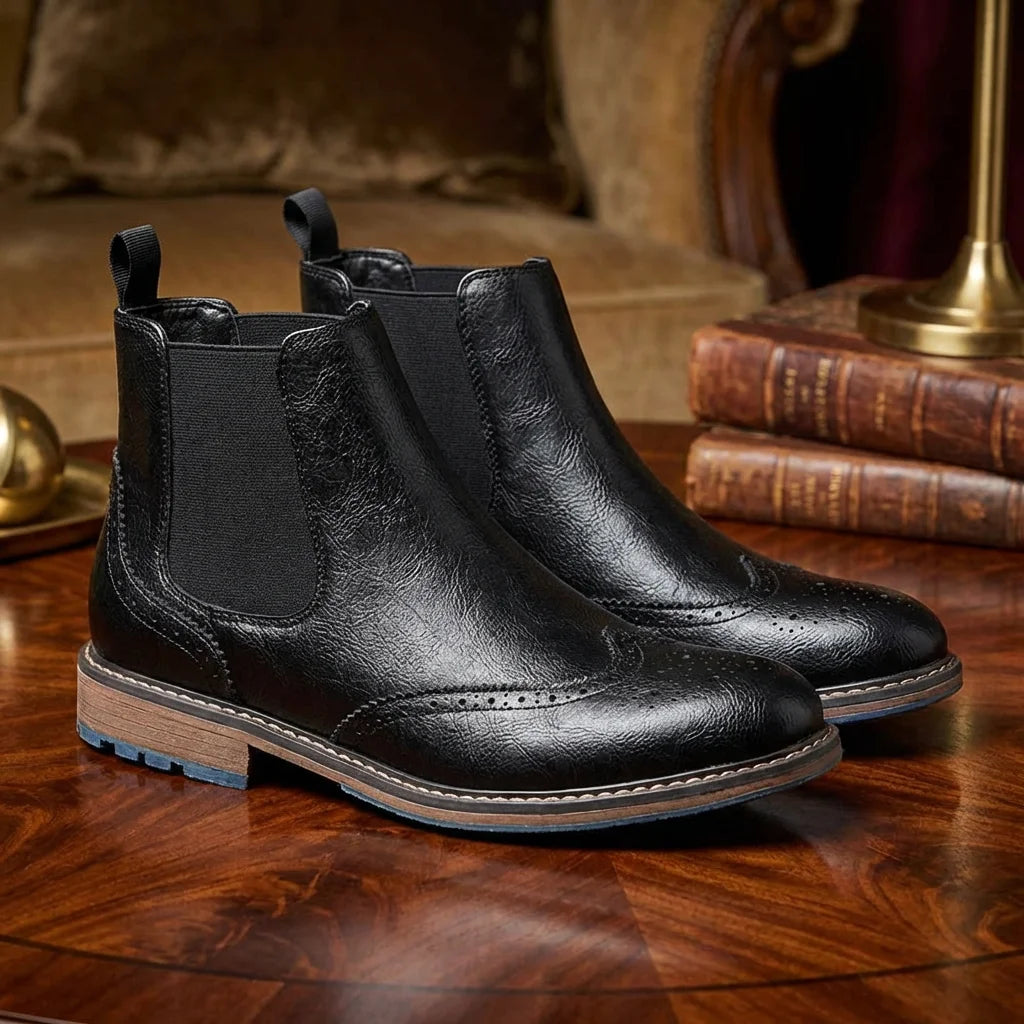 Ankle Boots Casual Brand Brogues Boots Comfortable 2026 Fashion High quality classic anti slip versatile plus size Leather Boots