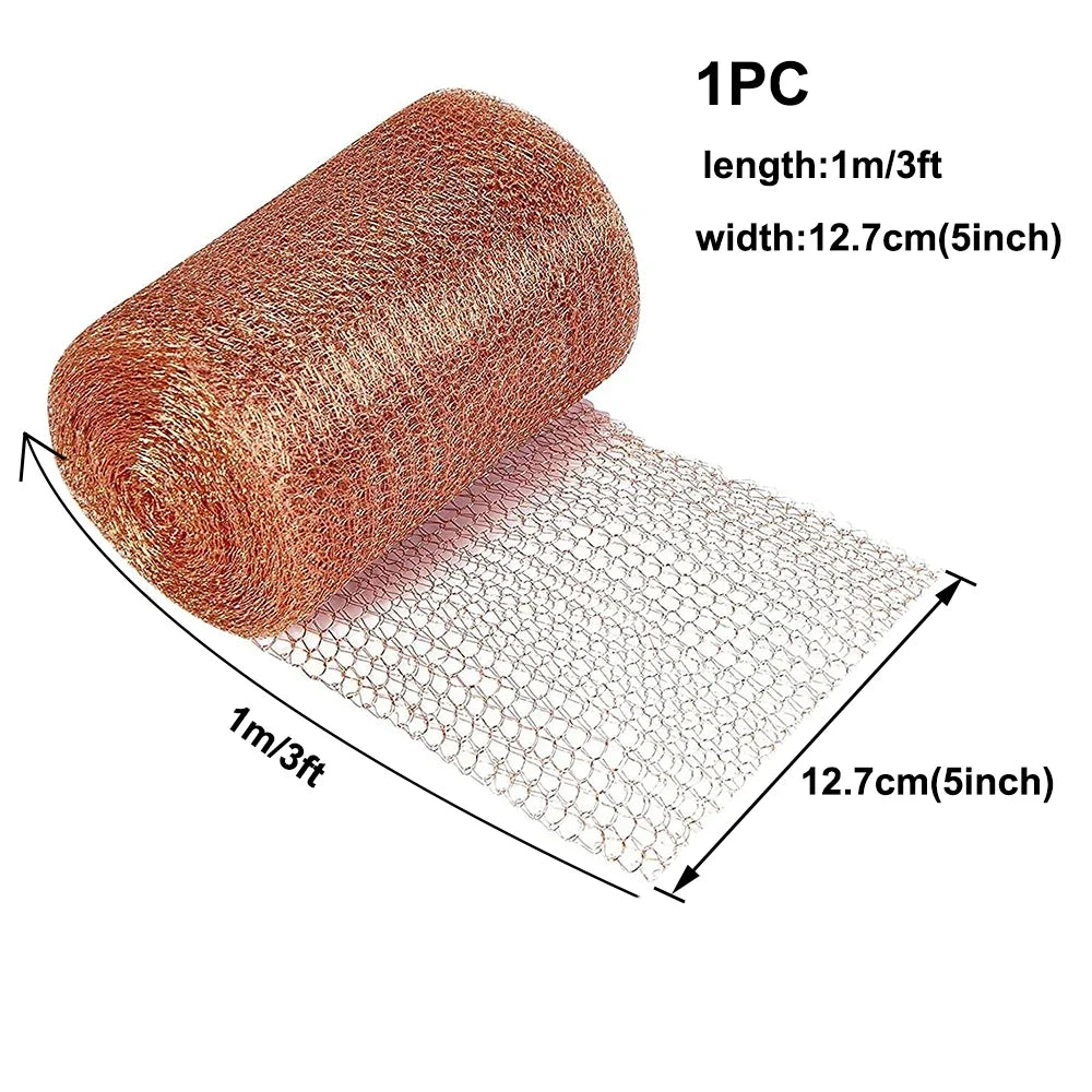 Anti-Pest Copper Mesh Anti-snail Copper Wire Net Signal Shielding Net Rodent Copper Wire Net Wire Protceted Plant Garden 2035