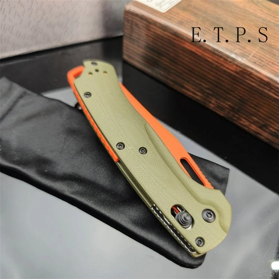 BM 15535 G10 Handle Folding Knife Multifunctional Tool Fishing Pocket Knife Outdoor Camping Equipment EDC Safety Lock Knife