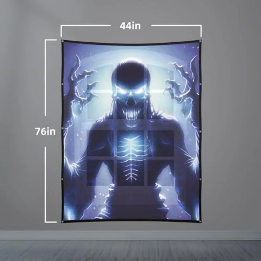 Holographic Rear Projection Screen Material: Indoor Projection Screens 44" x 75" Projectors Halloween Decorations Video Movie N