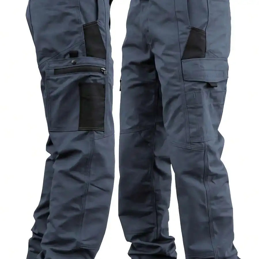 Men'S Tactical Cargo Pants - Heavy-Duty Work Pants With Multiple Utility Pockets, Non-Belt Design, Outdoor Tactical Pants For