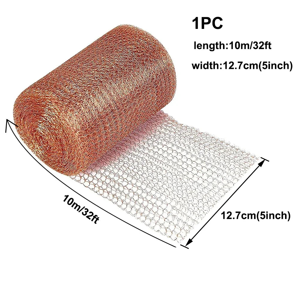 Anti-Pest Copper Mesh Anti-snail Copper Wire Net Signal Shielding Net Rodent Copper Wire Net Wire Protceted Plant Garden 2035