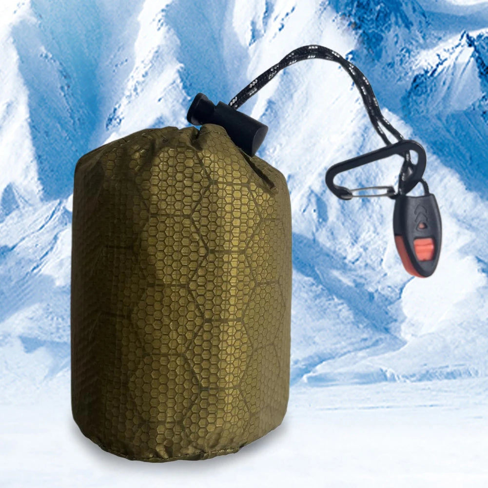 2-5PCS Waterproof Thermal Emergency Sleeping Bag Portable Bivy Sack Survival Blanket Bags Windproof for Camping Hiking Outdoor