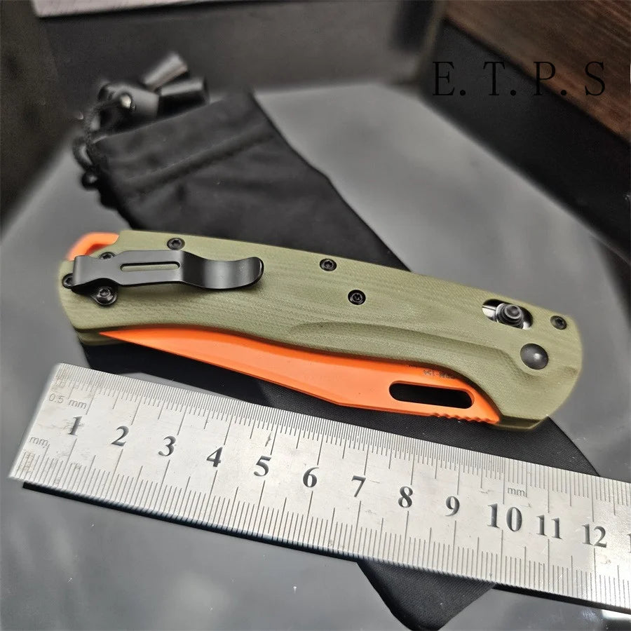 BM 15535 G10 Handle Folding Knife Multifunctional Tool Fishing Pocket Knife Outdoor Camping Equipment EDC Safety Lock Knife