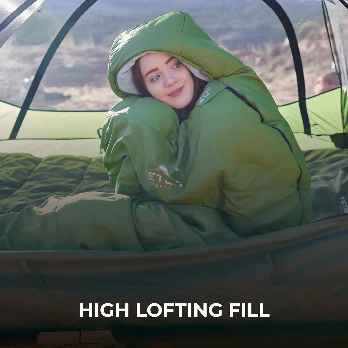 Lightweight Mummy Sleeping Bag for Camping, Hiking, and Backpacking – Cold Weather Ready with Included Compression Sack