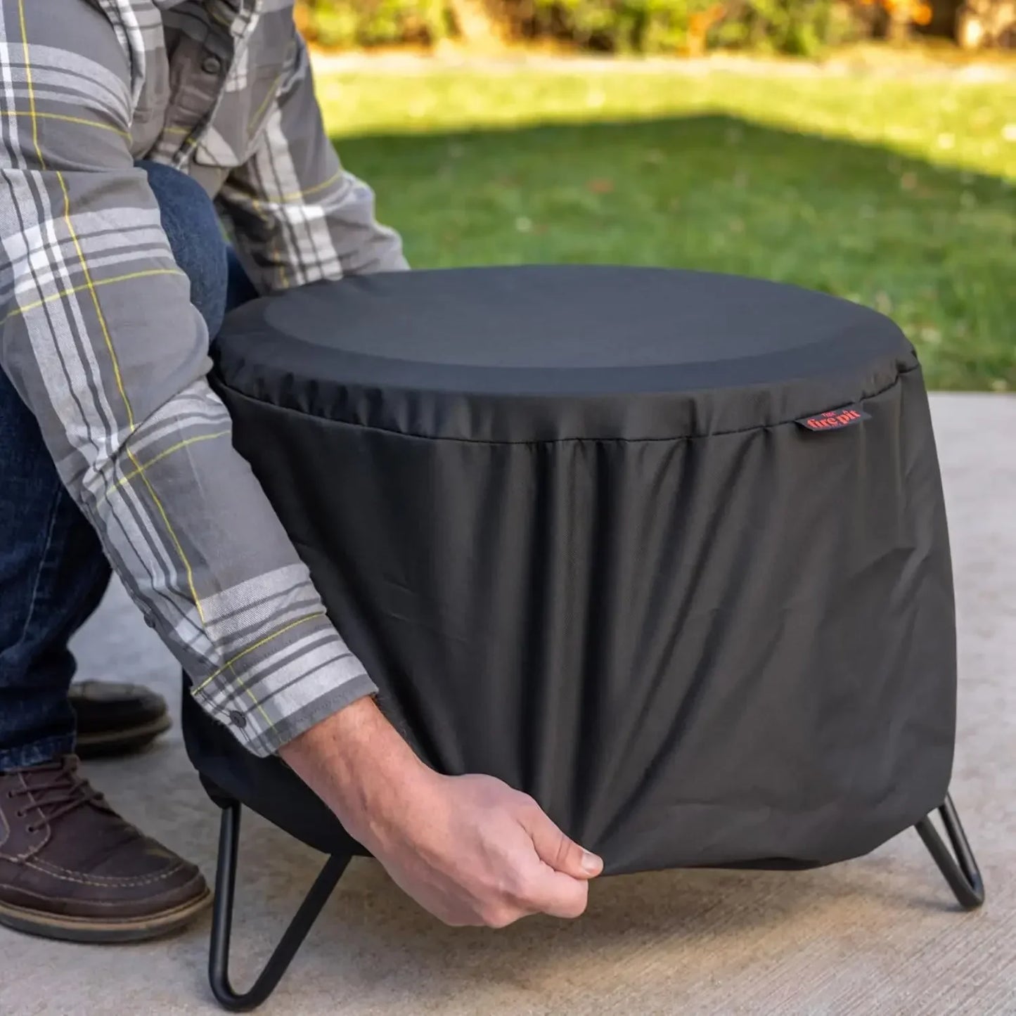 Bestseller[Limited Time Offer!]20-Inch Smokeless Social Fire Pit, Portable Outdoor Fire Pit with Removable Ash Base, Stand & Clo